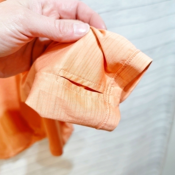 FABLETICS LONG SLEEVE NEOPRENE ORANGE WORKOUT TOP, SZ 3x - Picture 6 of 7